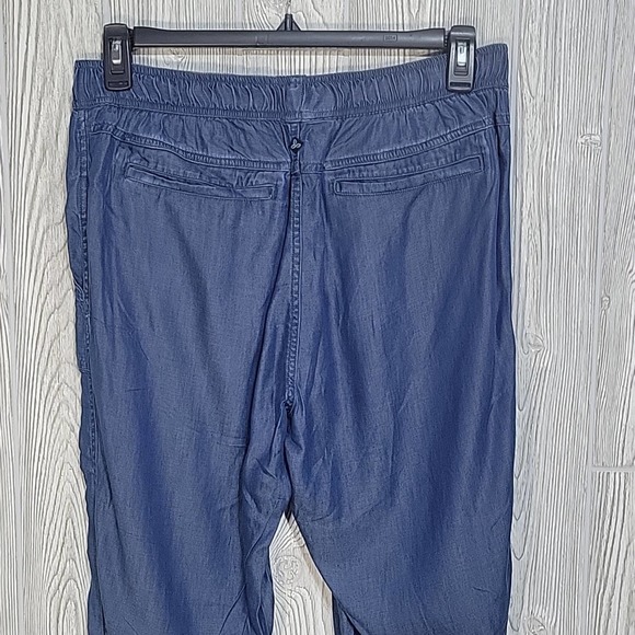 Prana Aberdeen Antique Blue Chambray Jogger Pants, Women's Size XL, NWOT - Picture 5 of 12
